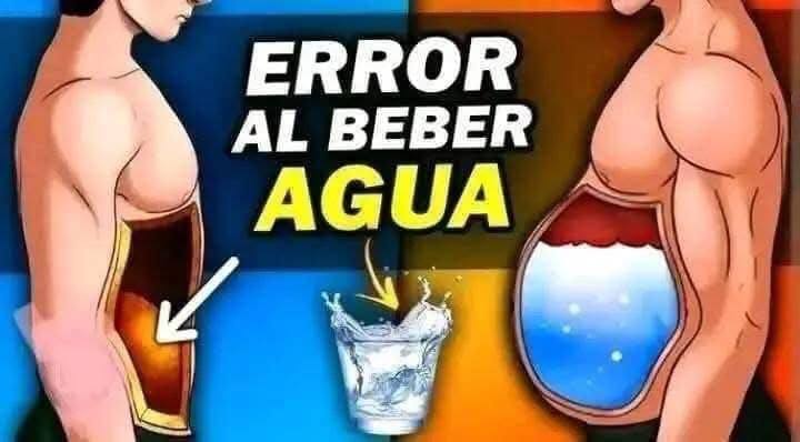 Errores al tomar agua