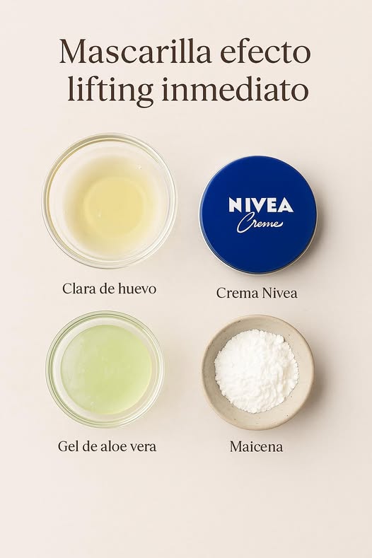 Efecto lifting casero con Nivea