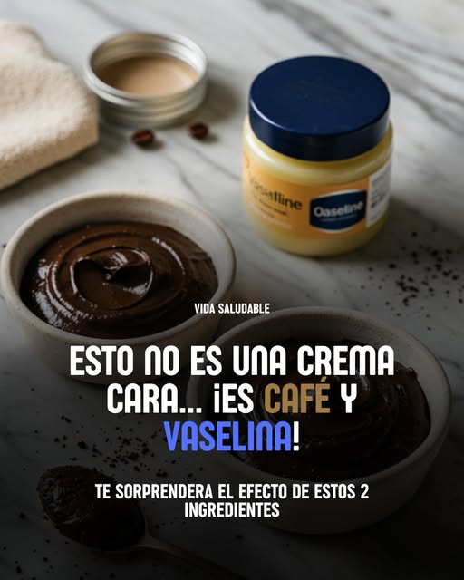 Café y Vaselina para el cuidado de la piel