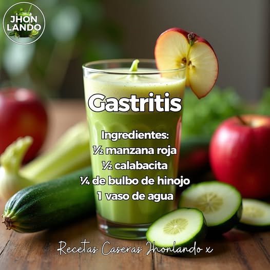 Licuado de calabacita con manzana