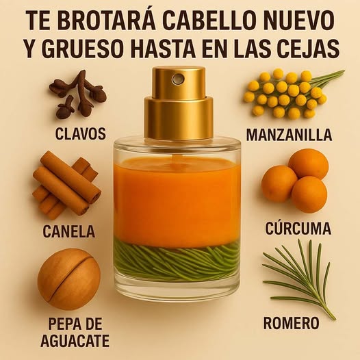 Tónico capilar natural con ingredientes