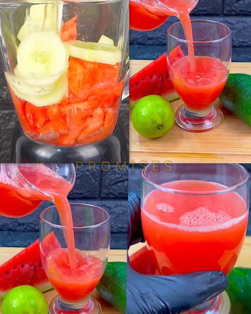 Bebida de perejil, limón y agua