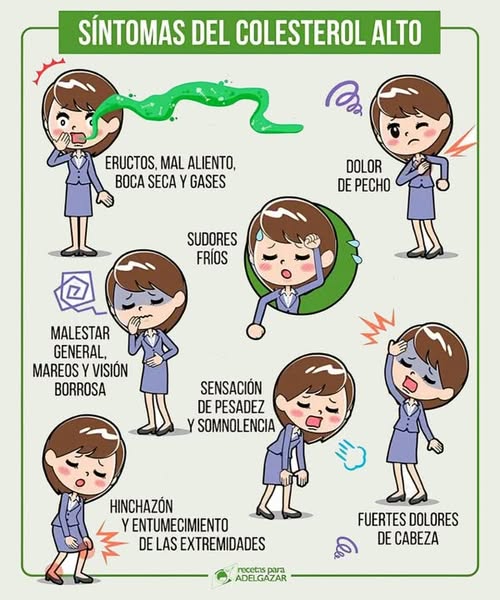 Síntomas del Colesterol Alto
