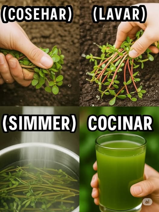 Preparación de Verdolaga