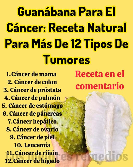 Guanábana como remedio natural