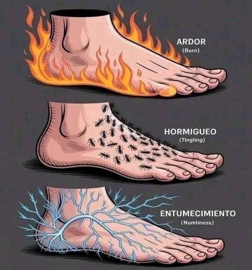 Señales en los pies