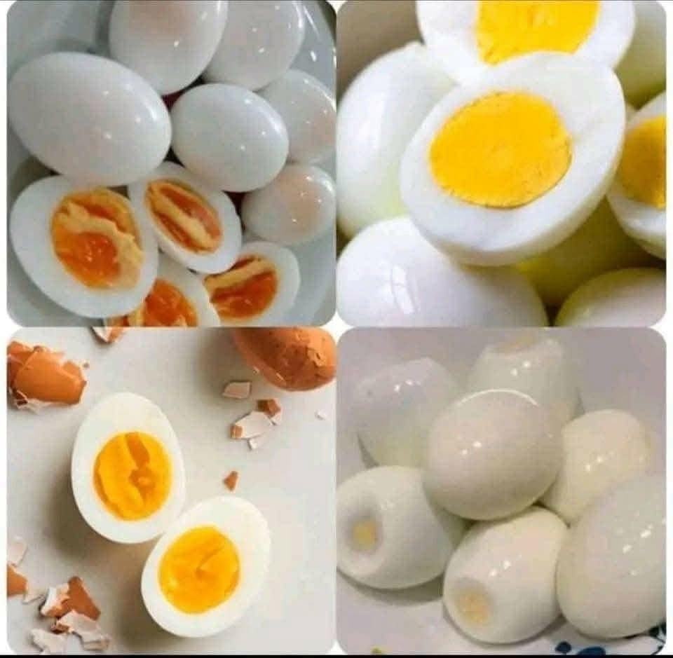 Huevos cocidos en diversas presentaciones