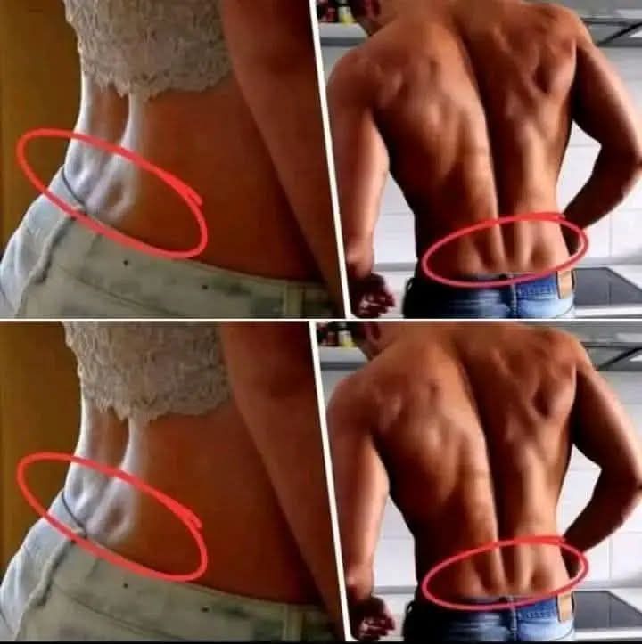 Hoyuelos de Venus en la espalda