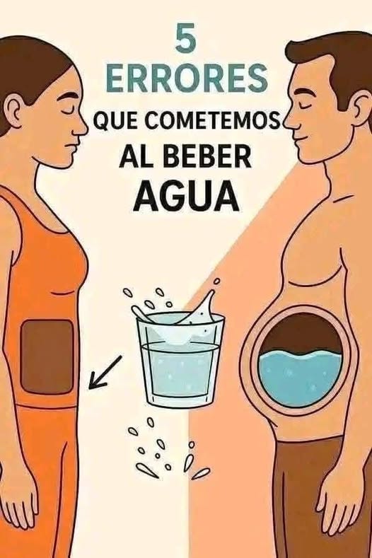 5 errores que cometemos al beber agua