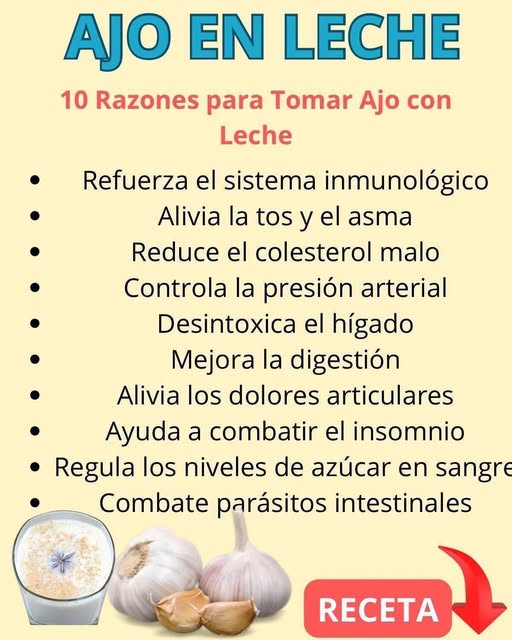 Ajo en leche