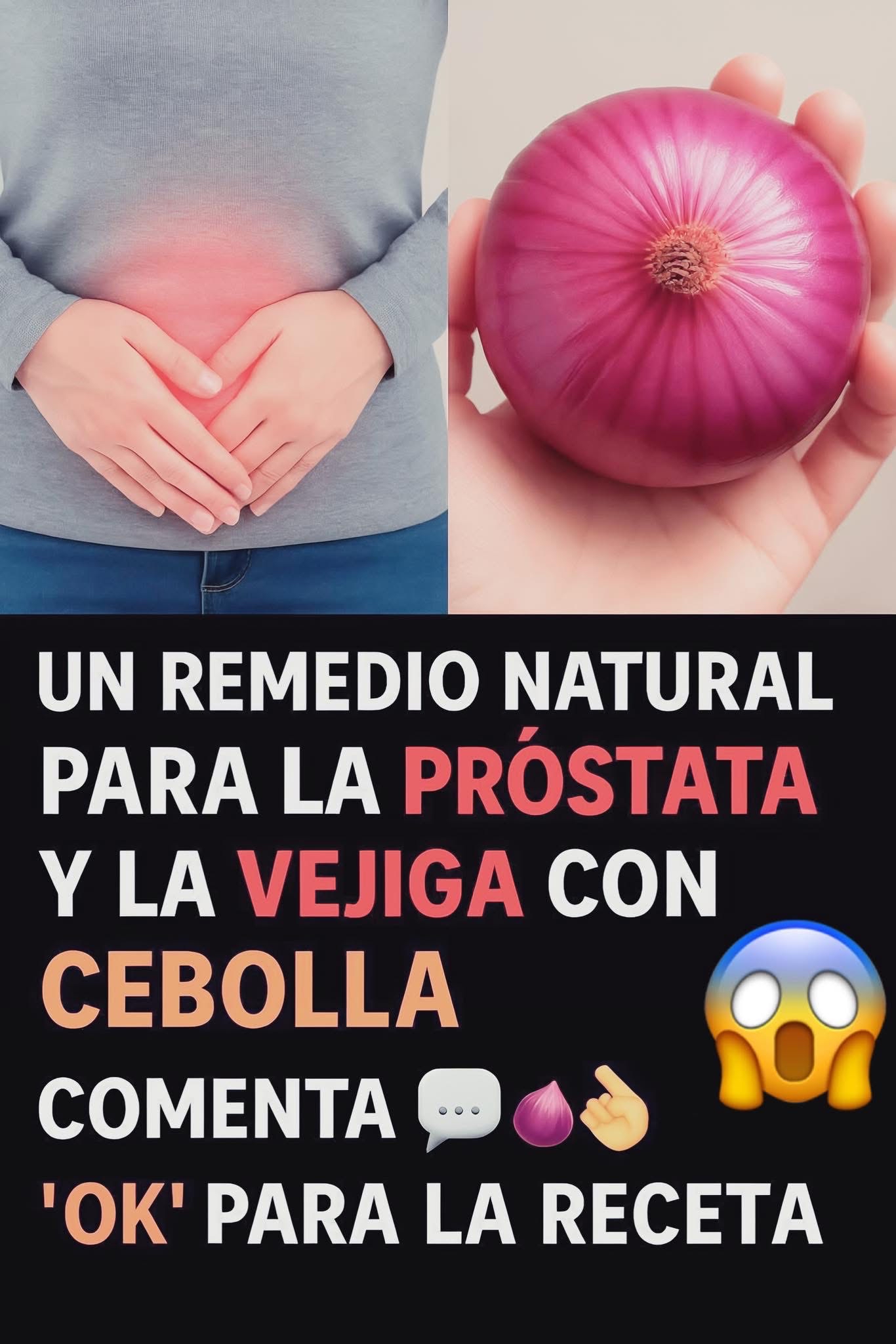 Remedio natural para la próstata y vejiga con cebolla