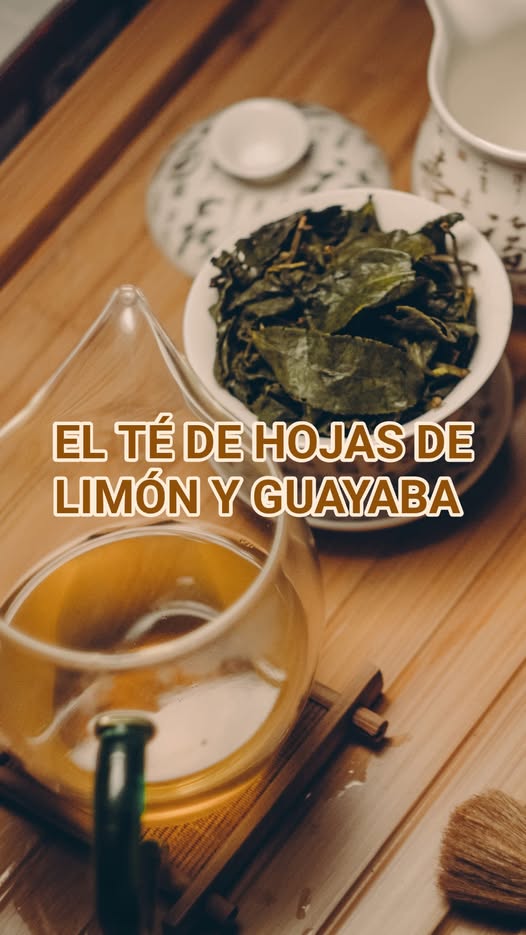Té de hojas de limón y guayaba