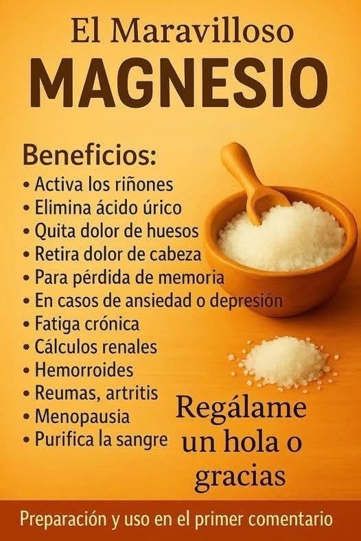 Beneficios del magnesio para la salud