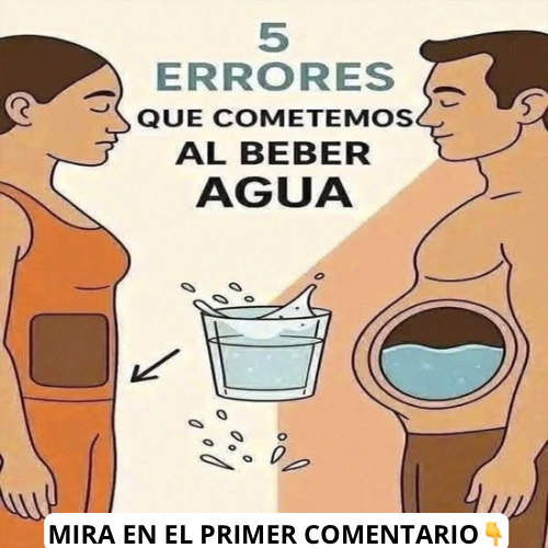 Erros al beber agua