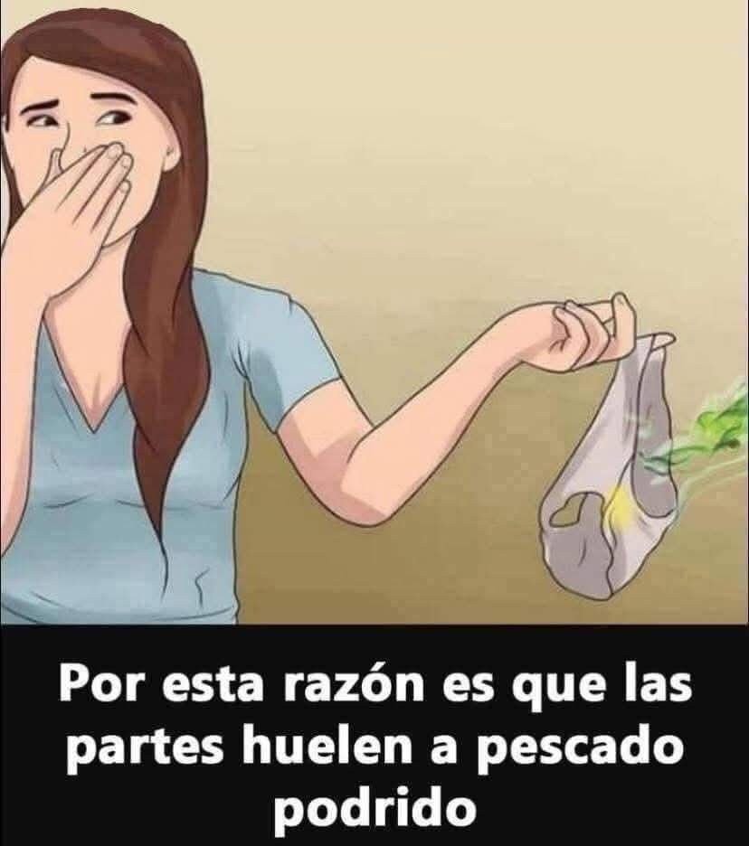 Mujer disgustada por olor de ropa interior