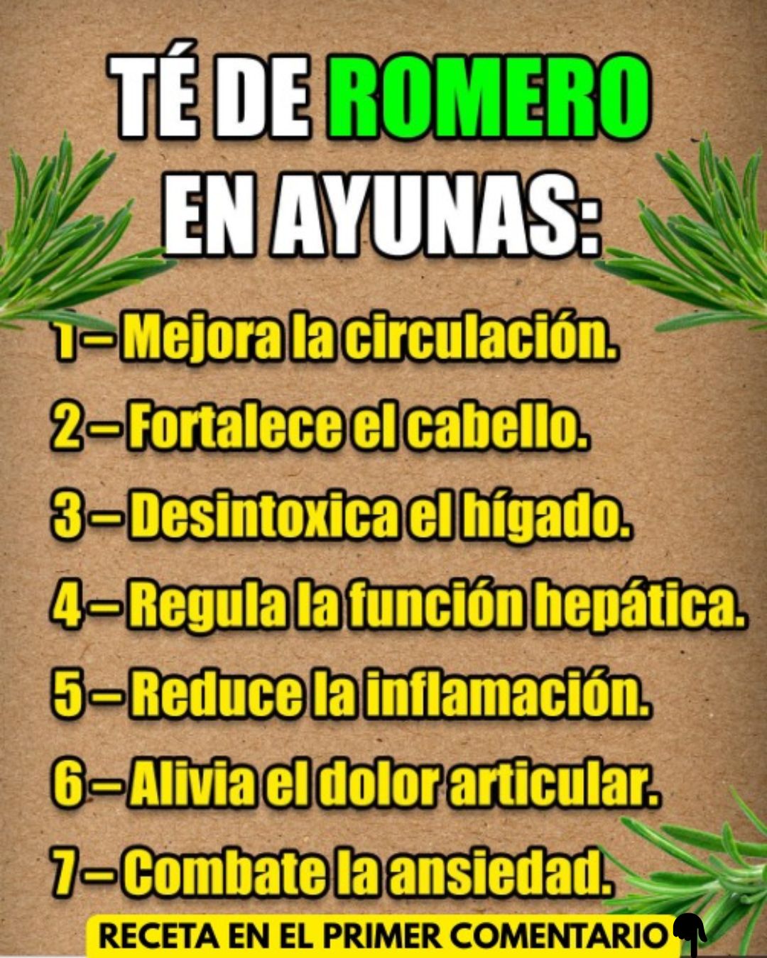 Beneficios del Té de Romero