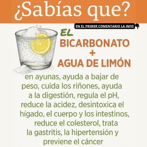 Beneficios del Bicarbonato de Sodio y Limón