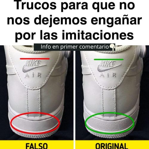 Comparación entre zapatillas originales y falsificadas