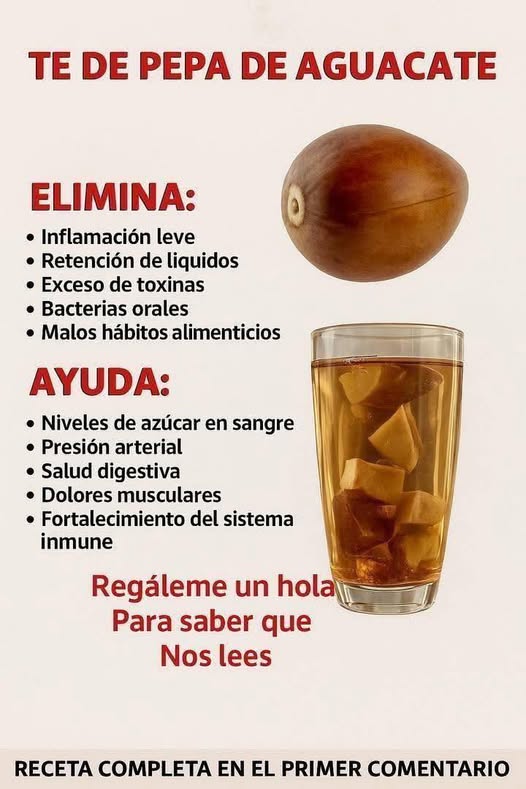 Té de pepa de aguacate