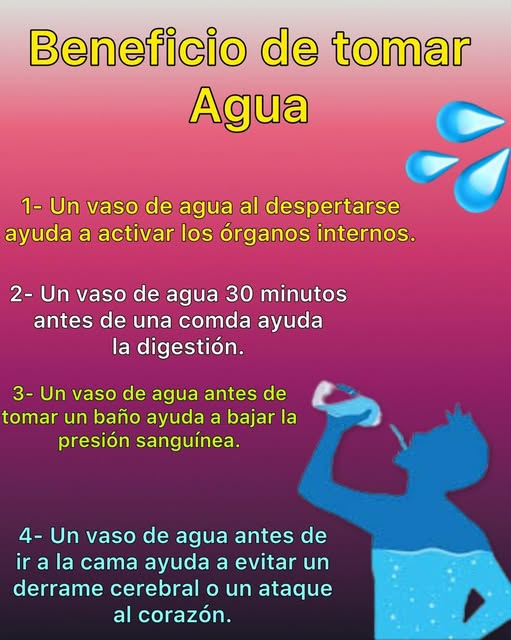 Beneficios de tomar agua