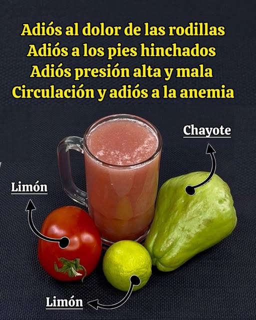 Bebida de tomate, limón y chayote