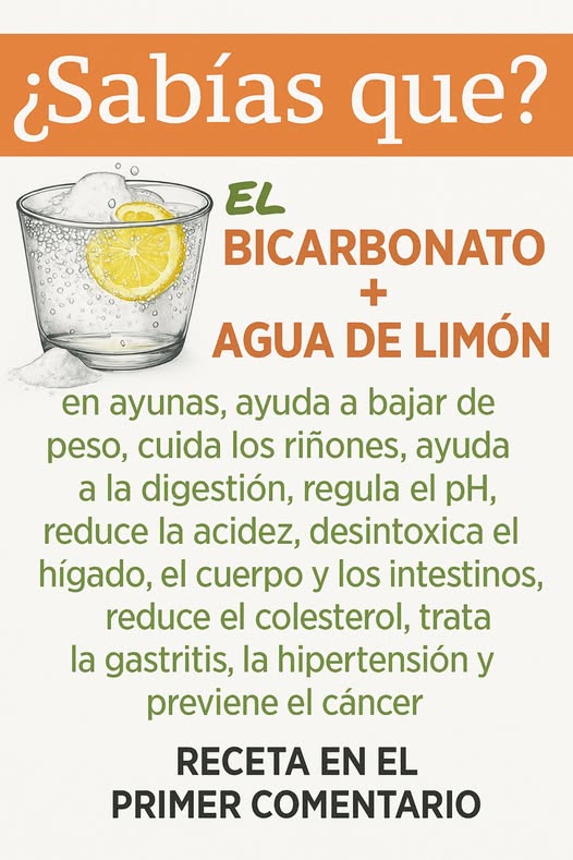 Bicarbonato de sodio con limón