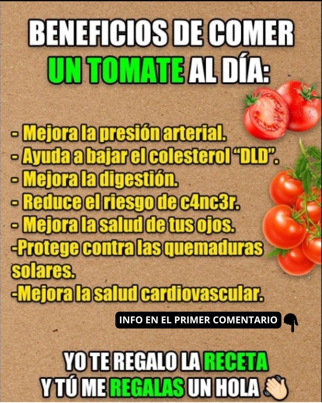 Beneficios del tomate