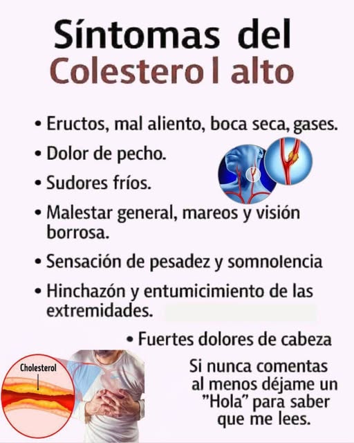 Síntomas de colesterol alto