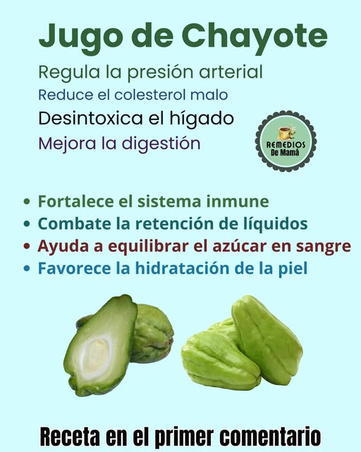 Jugo de chayote