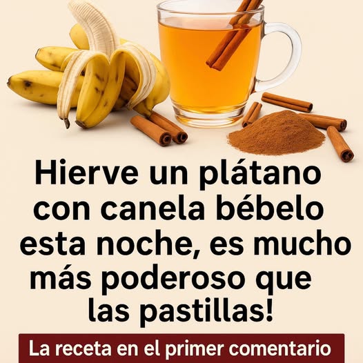 Plátano con canela y jengibre