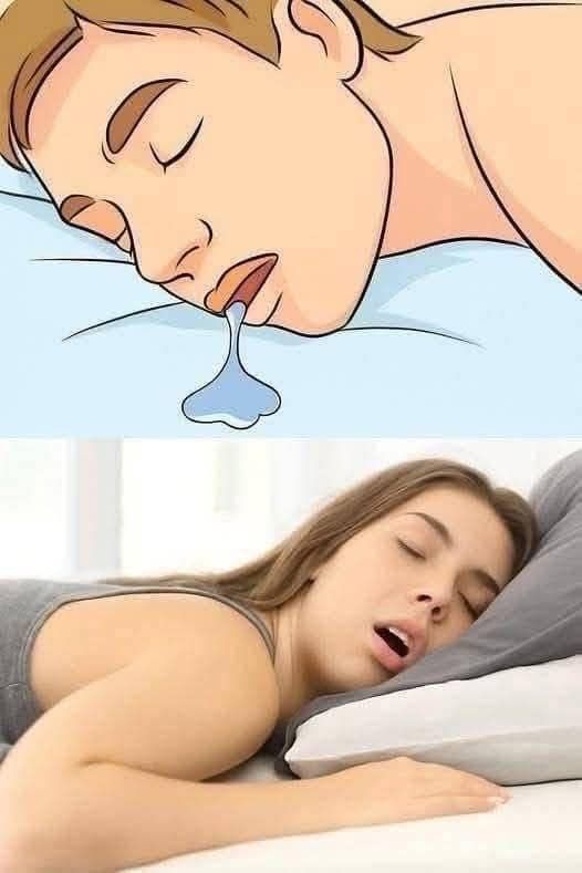 Persona durmiendo con la boca abierta