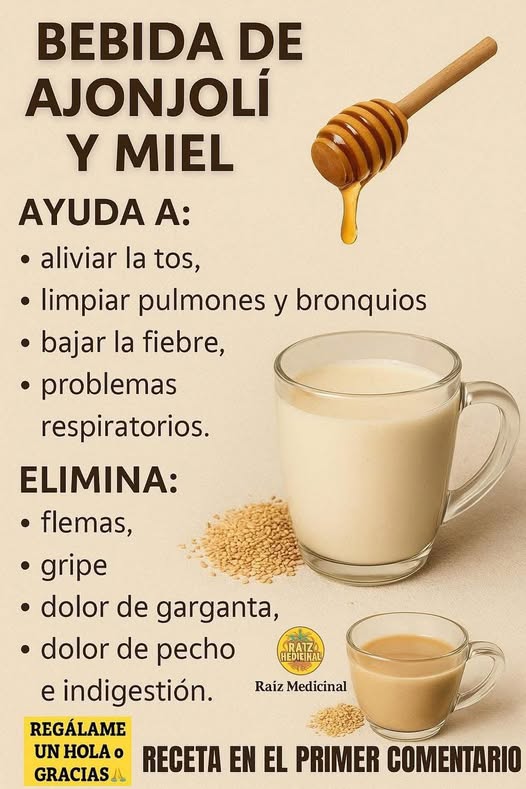 Bebida de Ajonjolí y Miel
