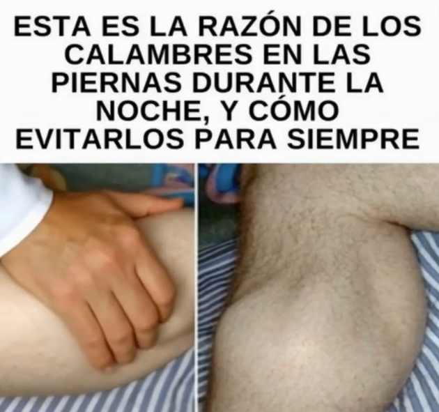 Masaje en piernas para aliviar calambres nocturnos
