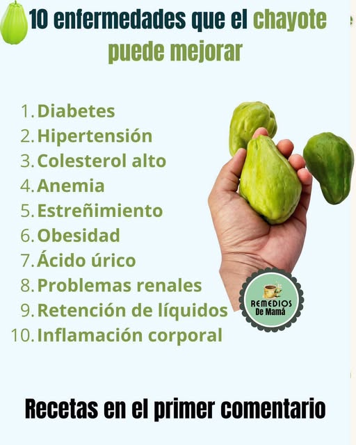 Beneficios del Chayote para la salud