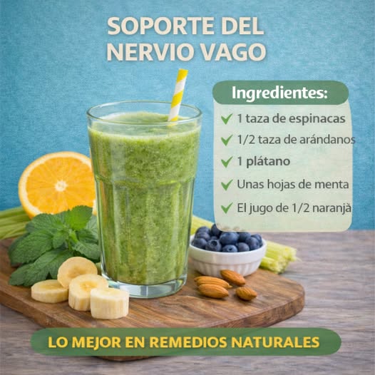 Batido natural para el soporte del nervio vago