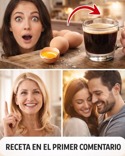 Delicioso café junto a huevos