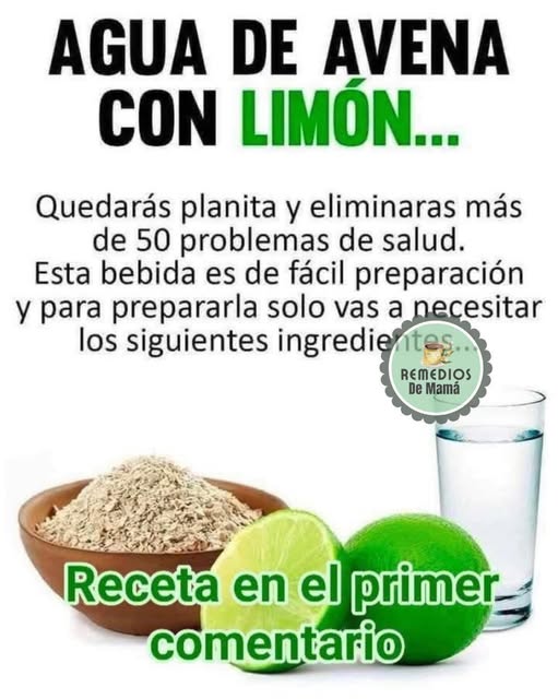 Agua de Avena con Limón