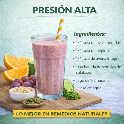 Batido Natural para la Presión Alta