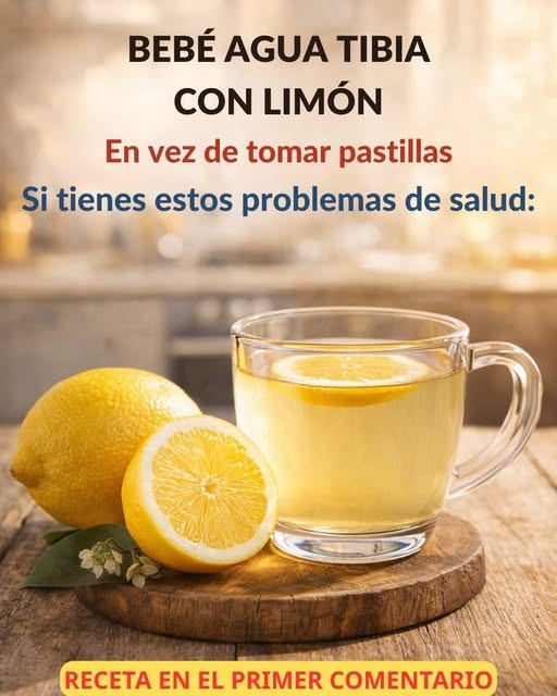 Agua tibia con limón