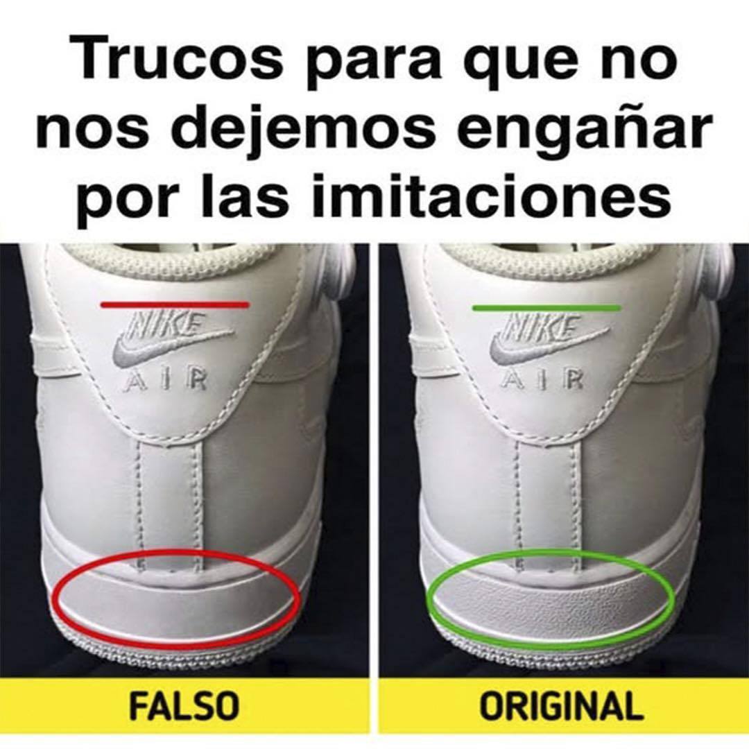 Comparativa entre Nike Originales y Falsos