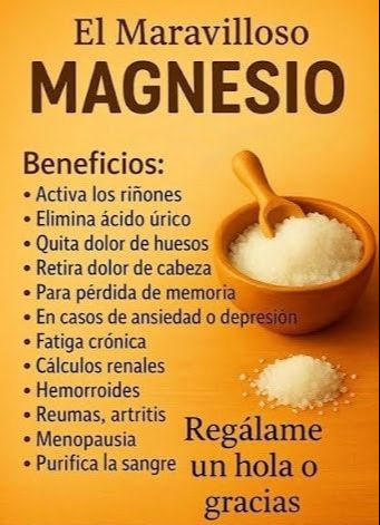 Beneficios del magnesio