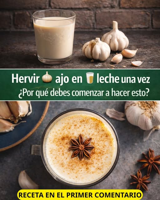 Hervir ajo en leche