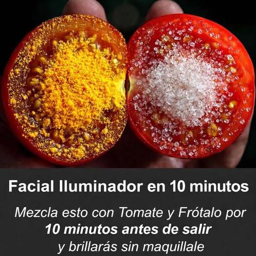 Tomate con cúrcuma y azúcar