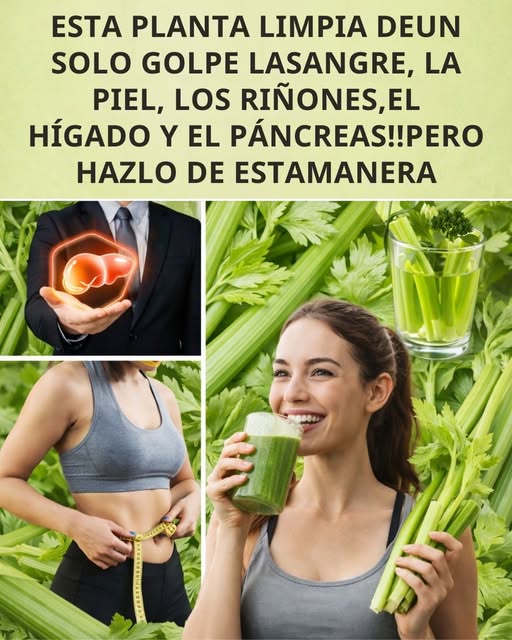Jugo de apio saludable