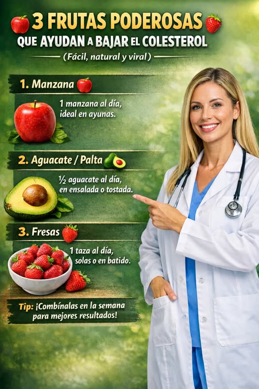 3 Frutas Poderosas que Ayudan a Bajar el Colesterol