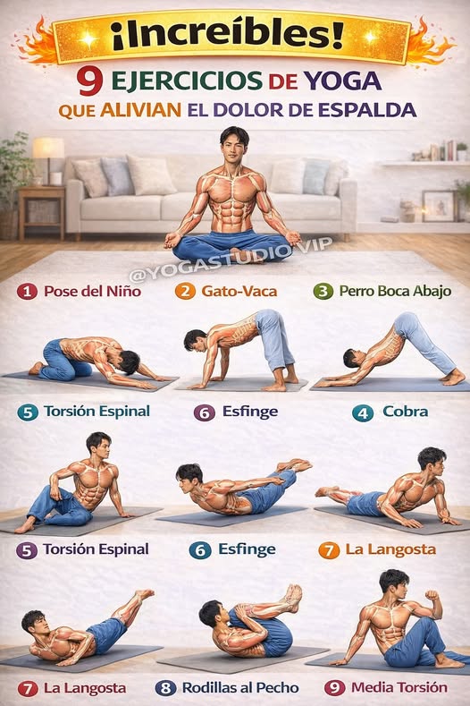 9 Ejercicios de Yoga que Alivian el Dolor de Espalda