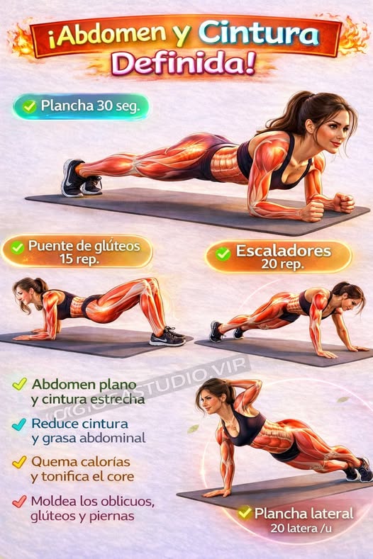 Rutina de ejercicios para abdomen y cintura