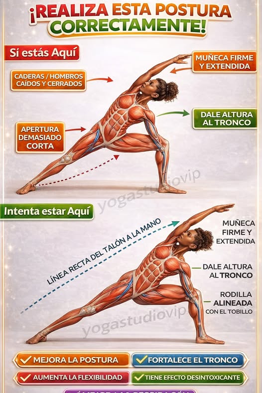 Corrección de postura de yoga
