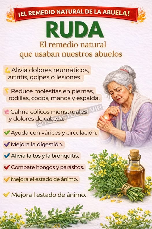 Ruda, remedio natural