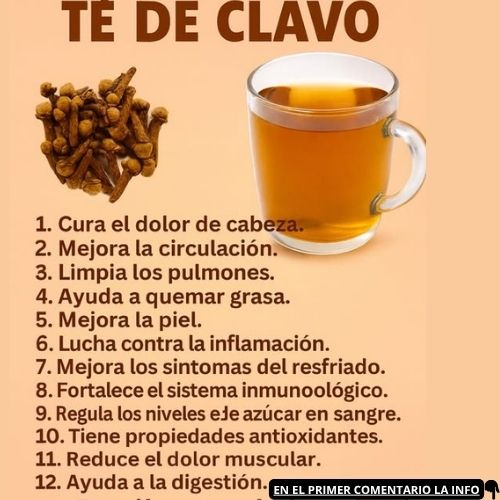 Beneficios del té de clavo